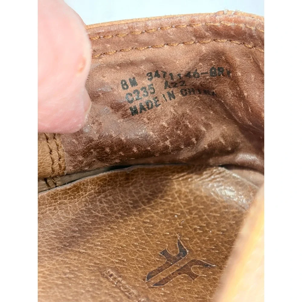 Frye Brown Nubuck Slip-On Flats Minimal Euro Comfort Travel 8M‎